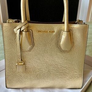 Gold Leather Michael Kors Bag